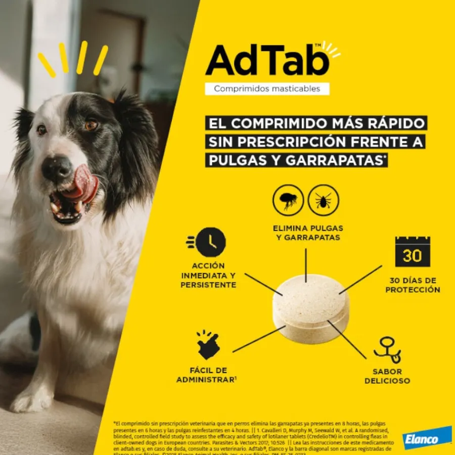 AdTab Comprimidos Masticables Antiparasitarios para perros Sale