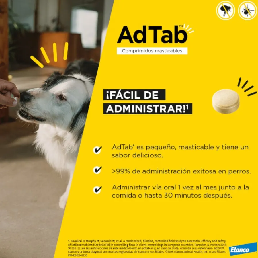 AdTab Comprimidos Masticables Antiparasitarios para perros Sale