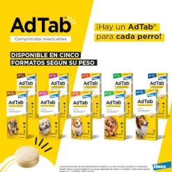 AdTab Comprimidos Masticables Antiparasitarios para perros Sale