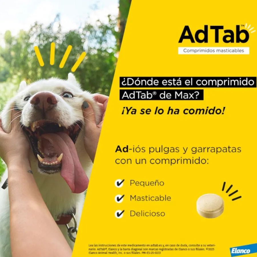 AdTab Comprimidos Masticables Antiparasitarios para perros Sale