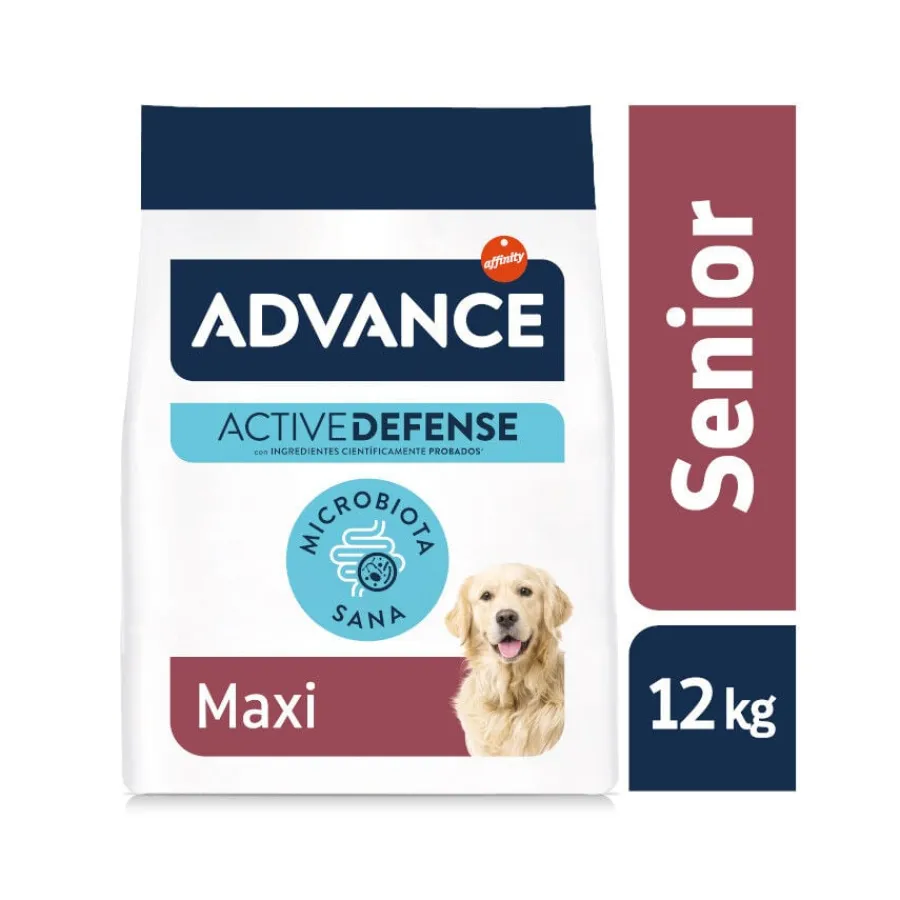 Advance Active Defense Maxi Senior Vitality Pollo y Arroz pienso para perros Clearance