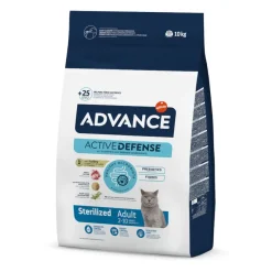 Advance Adult Sterilized Pavo y Cebada pienso para gatos New