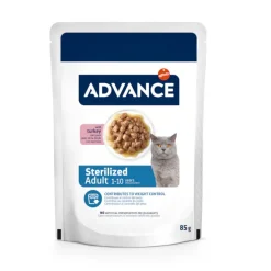 Advance Adult Sterilized Pavo en salsa sobre para gatos Hot
