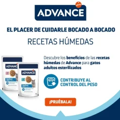 Advance Adult Sterilized Pavo en salsa sobre para gatos Hot