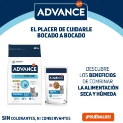 Advance Adult Sterilized Pavo en salsa sobre para gatos Hot