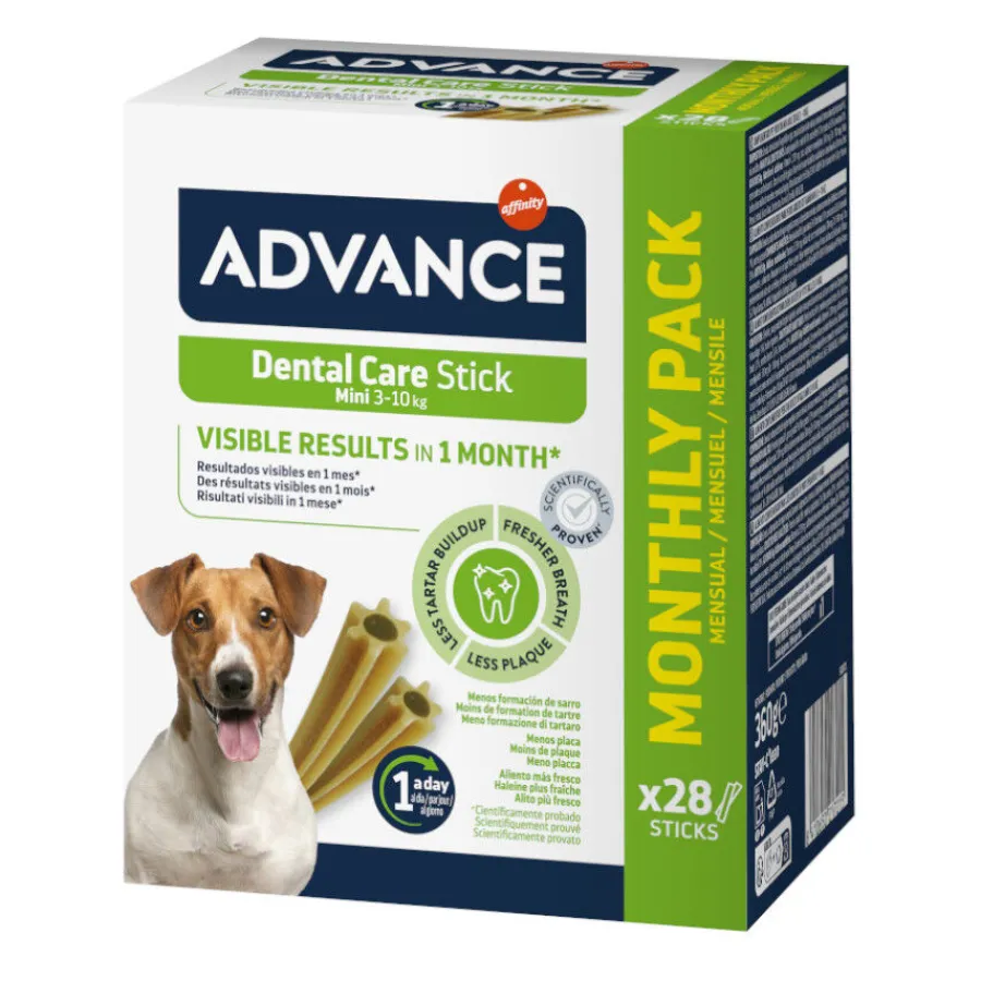 Advance Dental Care Stick Mini snack para perros Hot