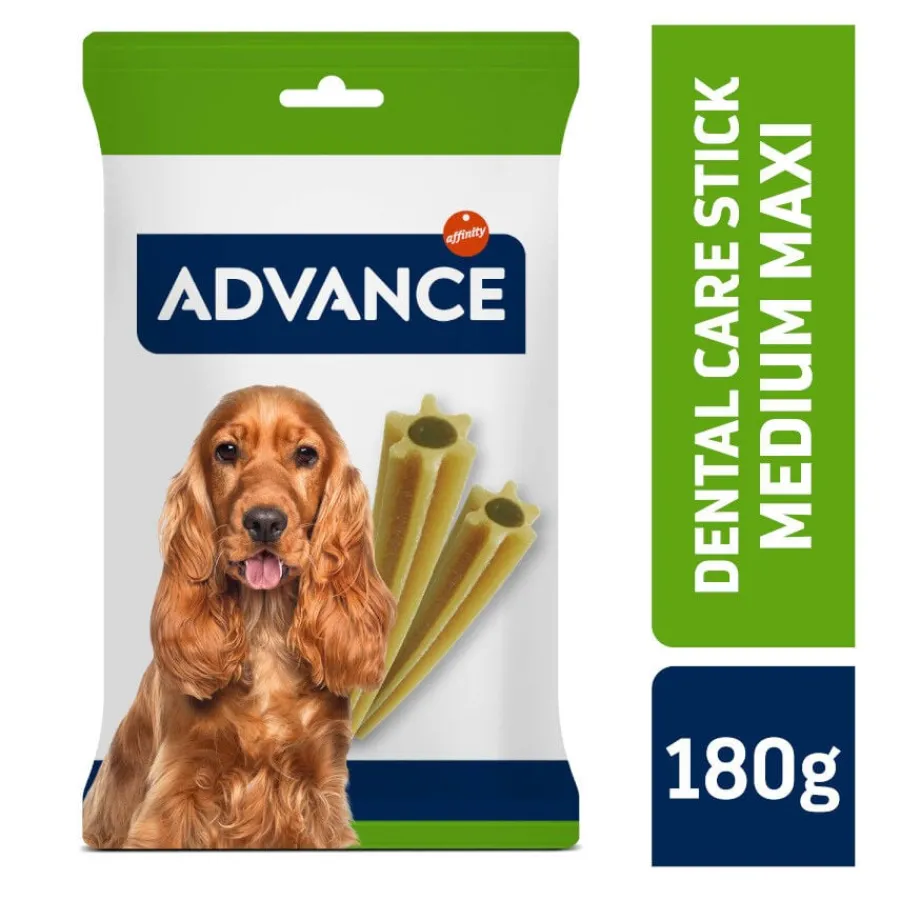 Advance Dental Care Stick Medium y Maxi snack para perros New