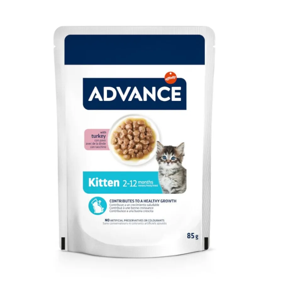 Advance Kitten Pavo en salsa sobre para gatitos Sale