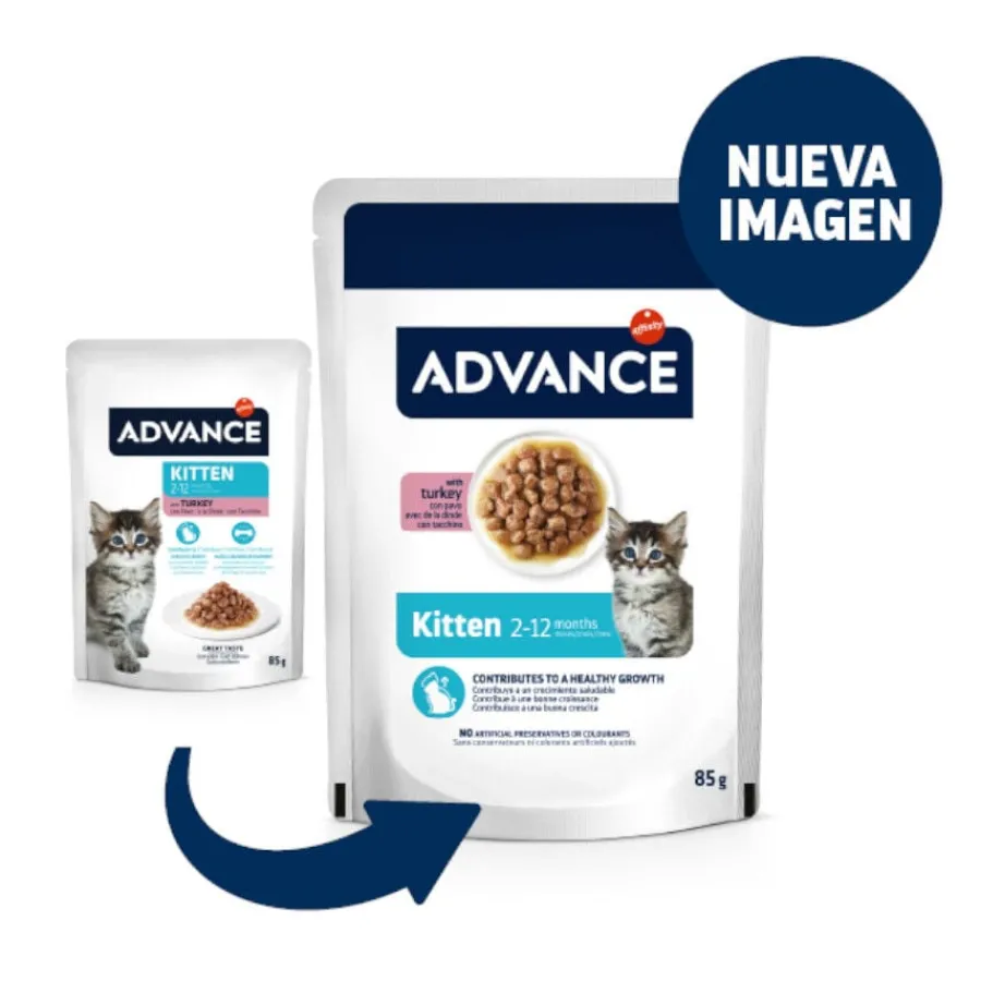 Advance Kitten Pavo en salsa sobre para gatitos Sale
