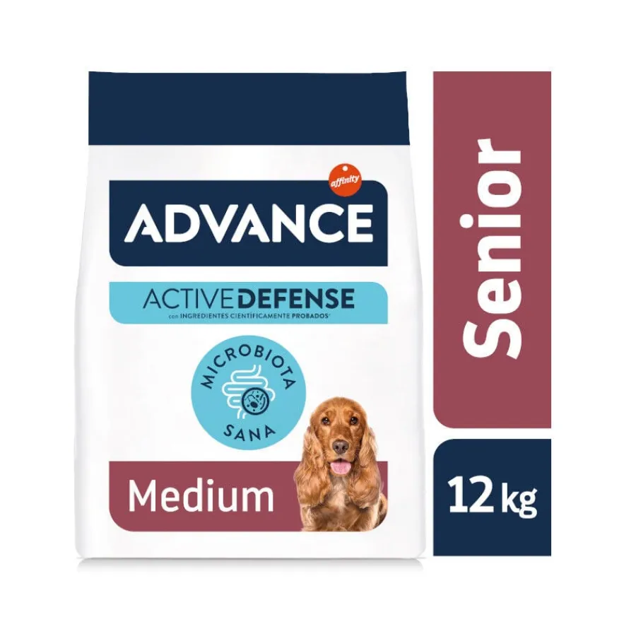 Advance Medium Senior +7 Active Defense Pollo y Arroz pienso para perros New