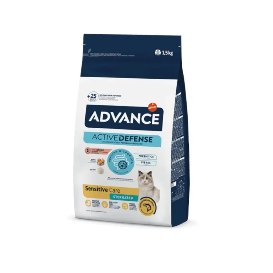 Advance Sensitive Sterilized Salmón y Arroz pienso para gatos Best