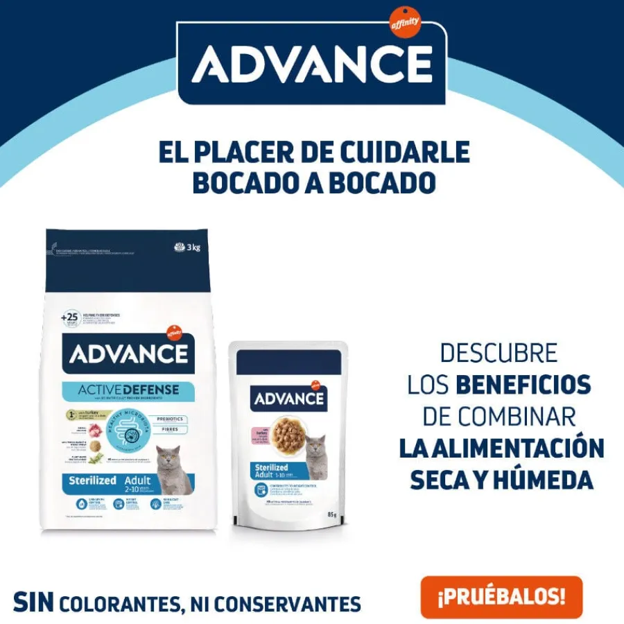 Advance Sterilized Adult Bacalao sobres para gatos Clearance