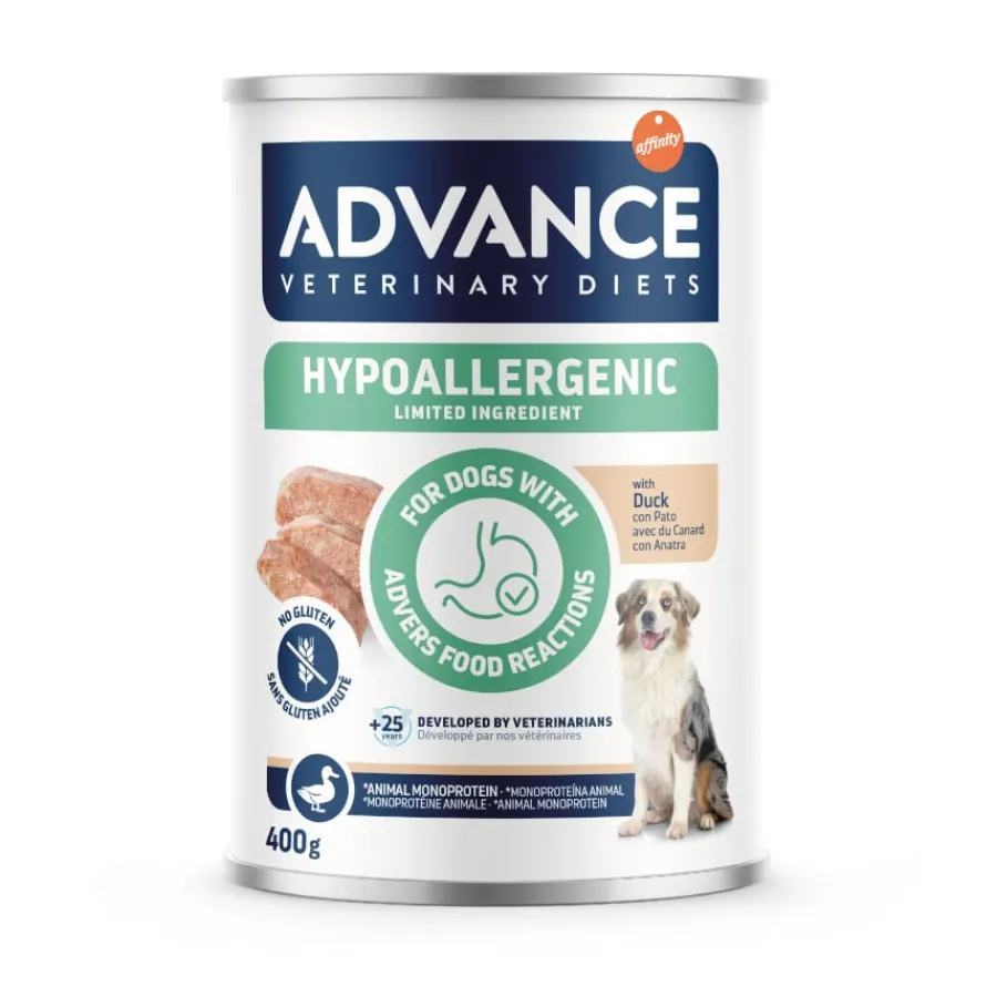 Advance Veterinary Diets Hypoallergenic de Pato Limited Ingredient Comida Húmeda para Perros Clearance
