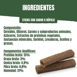 Adventuros Palitos Búfalo para perros Hot