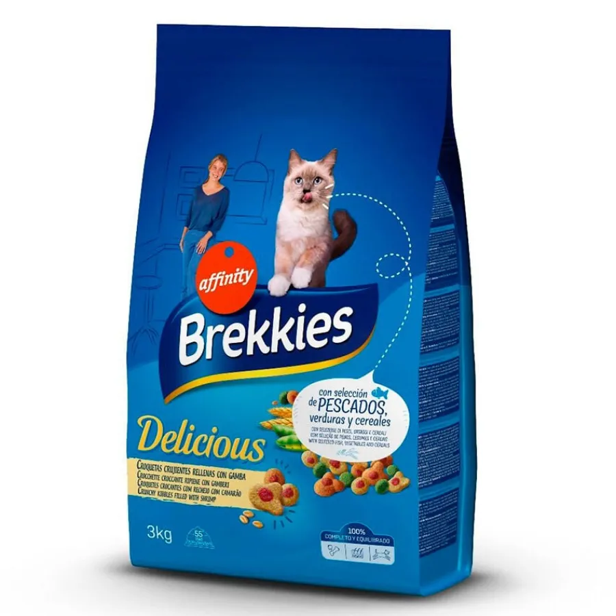 Brekkies Affinity Delicious Selección Pescado pienso para gatos Outlet