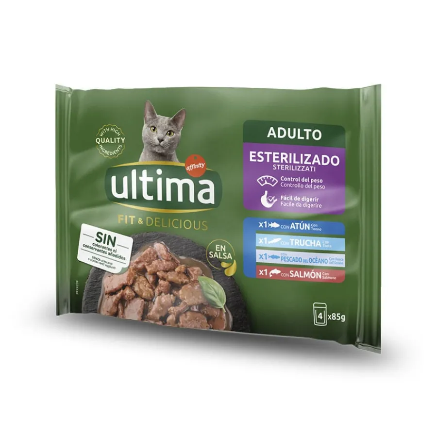 Ultima Affinity Fit & Delicious Pescado sobre en salsa para gatos - Multipack Best