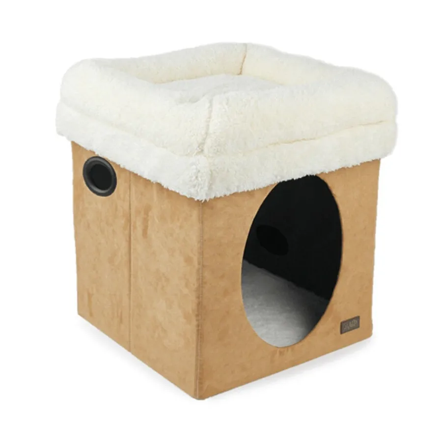 All For Paws Borreguito 2 en 1 Beige Cama para Gatos Outlet