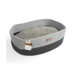 All For Paws Cama ovalada gris para gatos Clearance