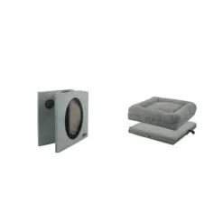 All For Paws Lamb 2 en 1 gris Cama para gatos