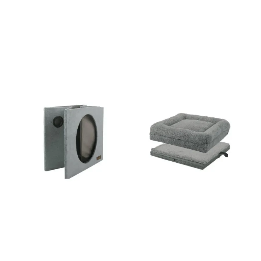 All For Paws Lamb 2 en 1 gris Cama para gatos