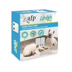 All For Paws Liftstyle4Pets Comedero Automático Doble para perros y gatos Outlet