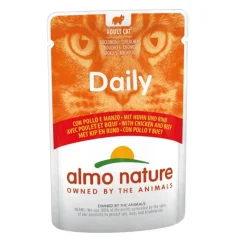 Almo Nature Adult Daily Menu Pollo y Buey sobre para gatos