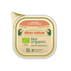 Almo Nature Bio Organic Maintenance Grain Free Salmón tarrina para perros Outlet