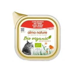 Almo Nature Bio Organic Maintenance Grain Free Ternera tarrina para gatos Sale