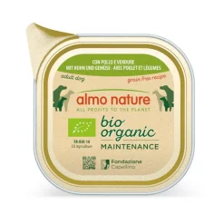 Almo Nature Bio Organic Maintenance Grain Free Pollo y Verduras tarrina para perros