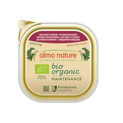 Almo Nature Bio Organic Maintenance Grain Free Ternera y Verduras tarrina para perros Outlet