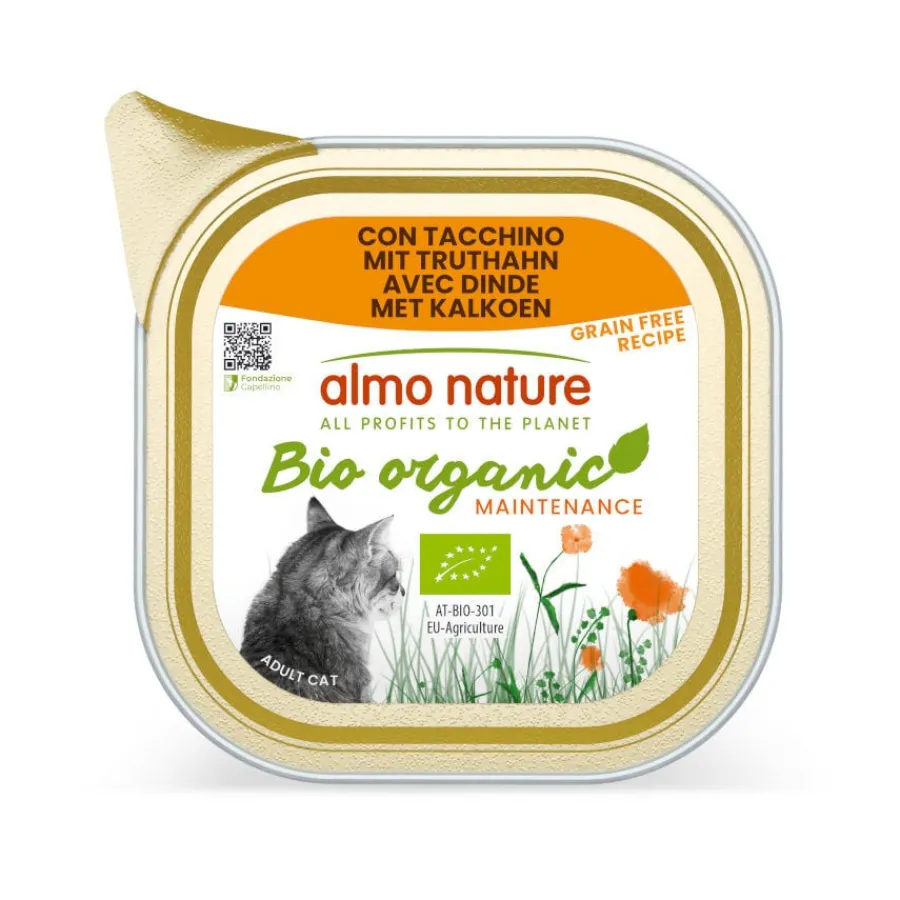 Almo Nature Bio Organic Maintenance Grain Free Pavo tarrina para gatos Discount