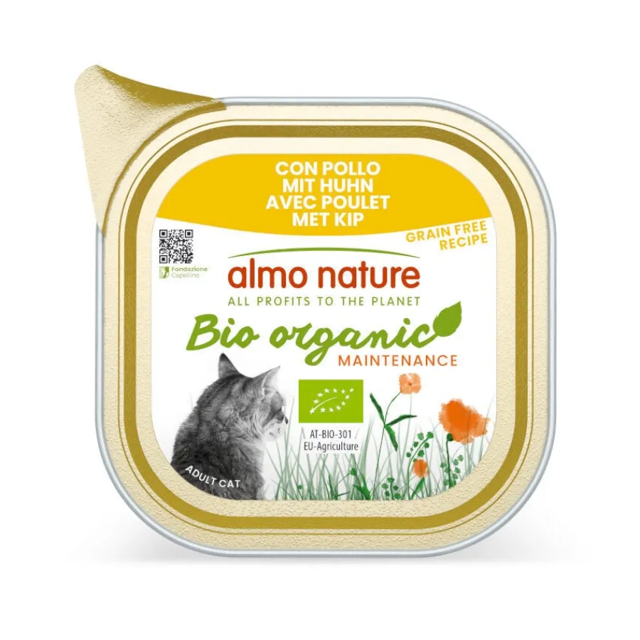 Almo Nature Bio Organic Maintenance Grain Free Pollo tarrina para gatos Sale