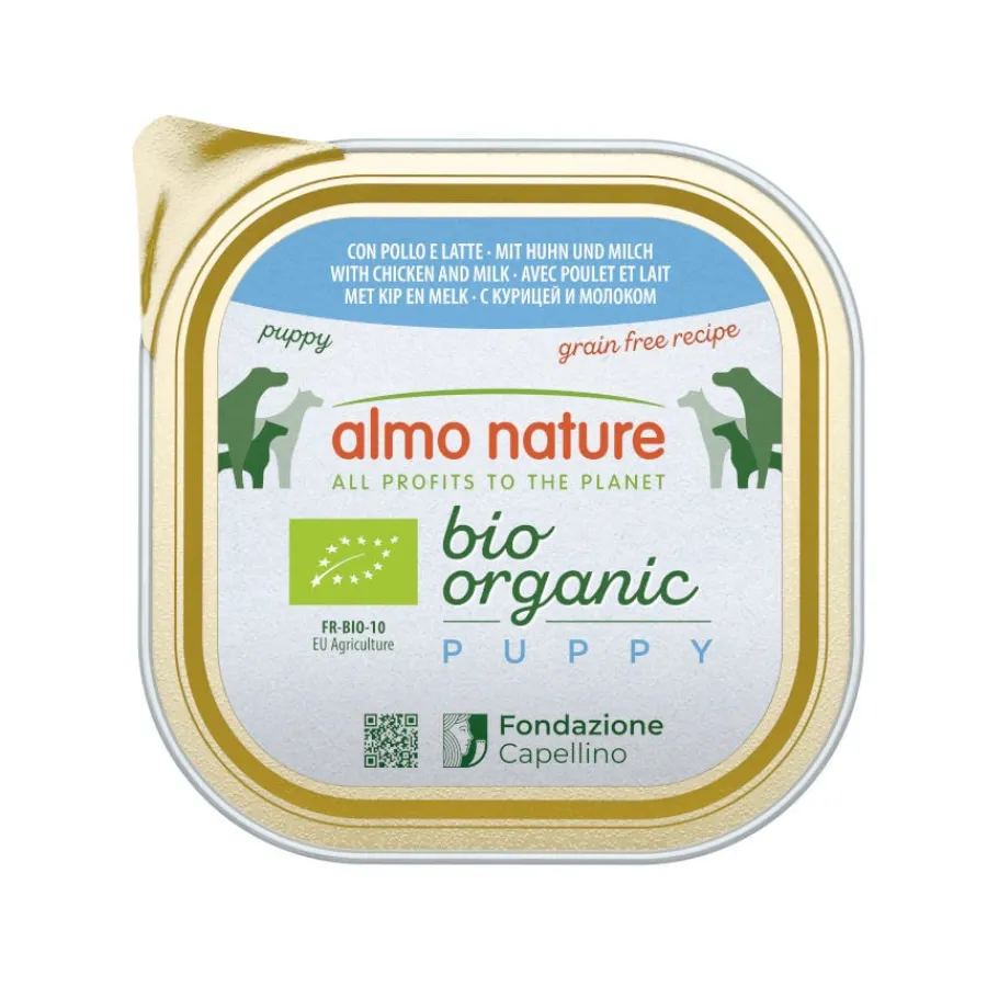 Almo Nature Bio Organic Puppy Grain Free Pollo con Leche tarrina para perros Clearance