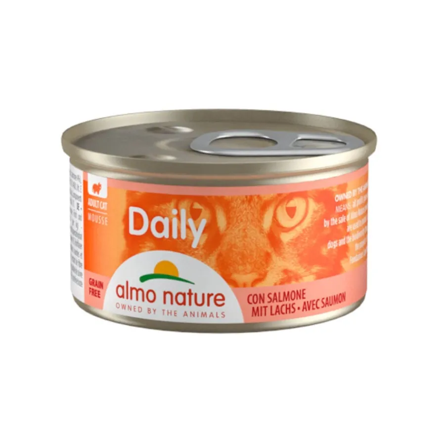 Almo Nature Daily Menu Mousse de Salmón lata para gatos
