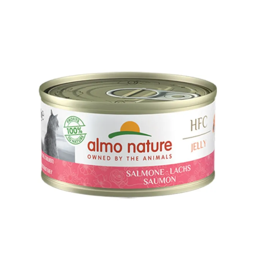 Almo Nature HFC Jelly Salmón en gelatina lata para gatos Discount