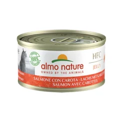 Almo Nature HFC Salmón con Zanahorias en gelatina lata para gatos New
