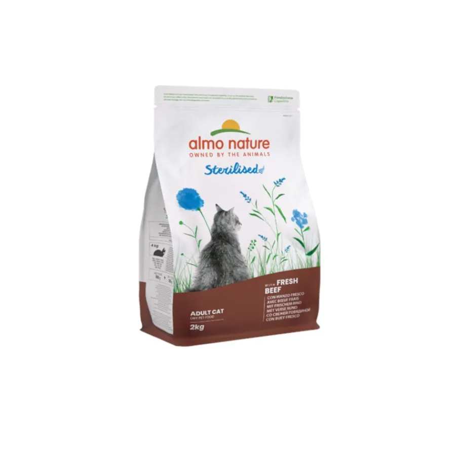 Almo Nature Sterilised de Ternera pienso para gatos Best