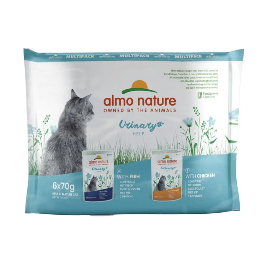 Almo Nature Urinary Help Pescado y Pollo sobre para gatos – Multipack Outlet