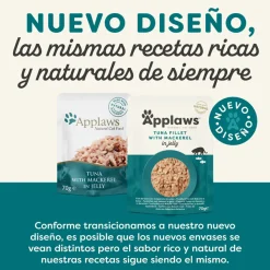 Applaws Atún y Caballa en gelatina sobre para gatos