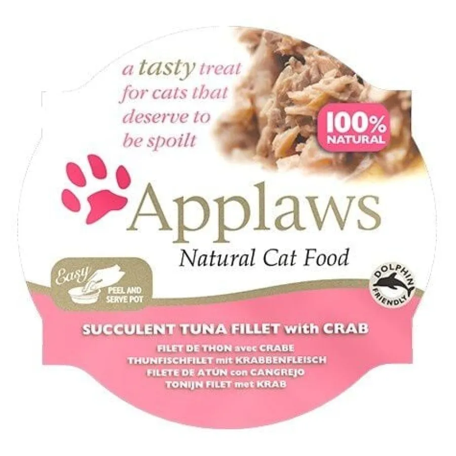 Applaws Atún y Cangrejo tarrina para gatos New