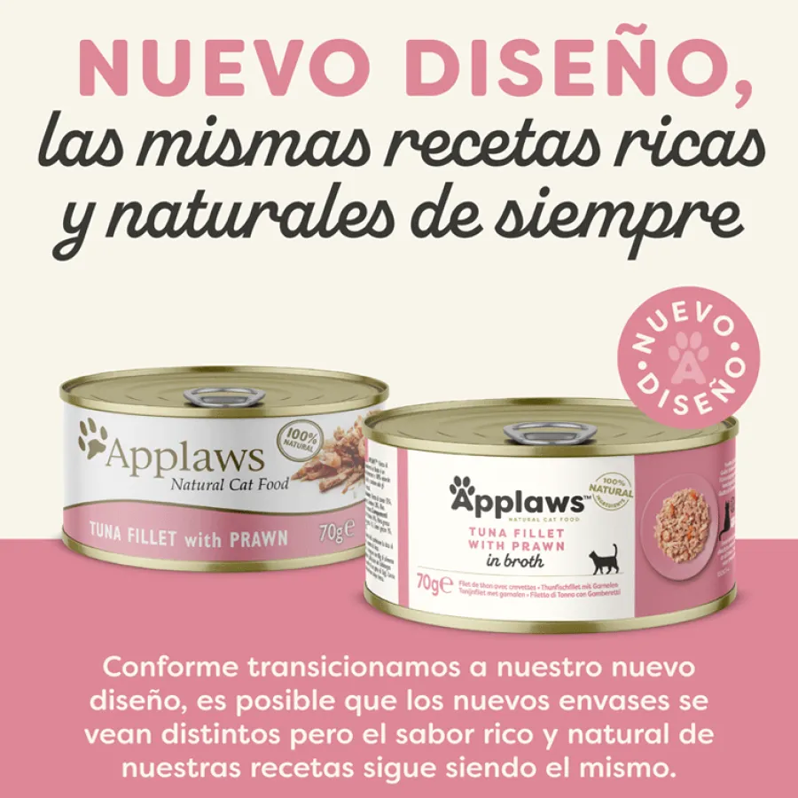 Applaws Atún y Gambas lata natural para gatos Sale