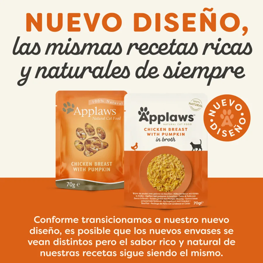 Applaws Pollo y Calabaza sobre para gatos Online