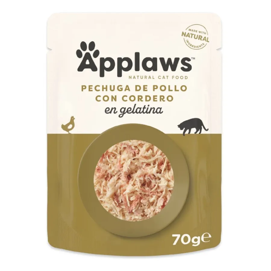 Applaws Pollo y Cordero en gelatina sobre para gatos Clearance