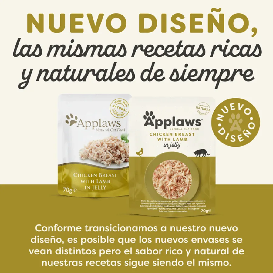 Applaws Pollo y Cordero en gelatina sobre para gatos Clearance