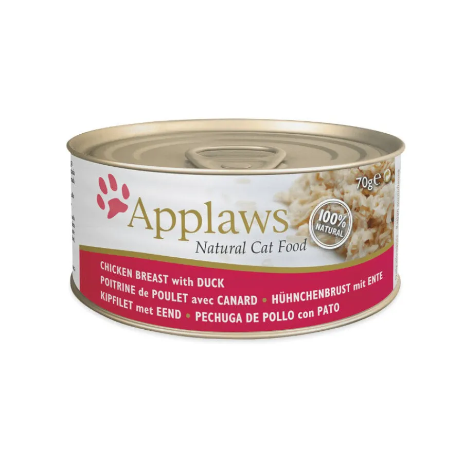 Applaws Pollo y Pato en caldo lata para gatos Discount