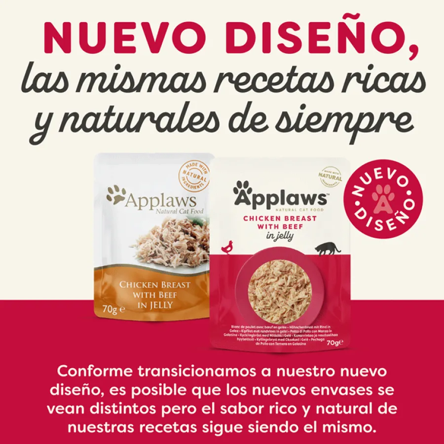 Applaws Pollo y Ternera en gelatina sobre para gatos Outlet