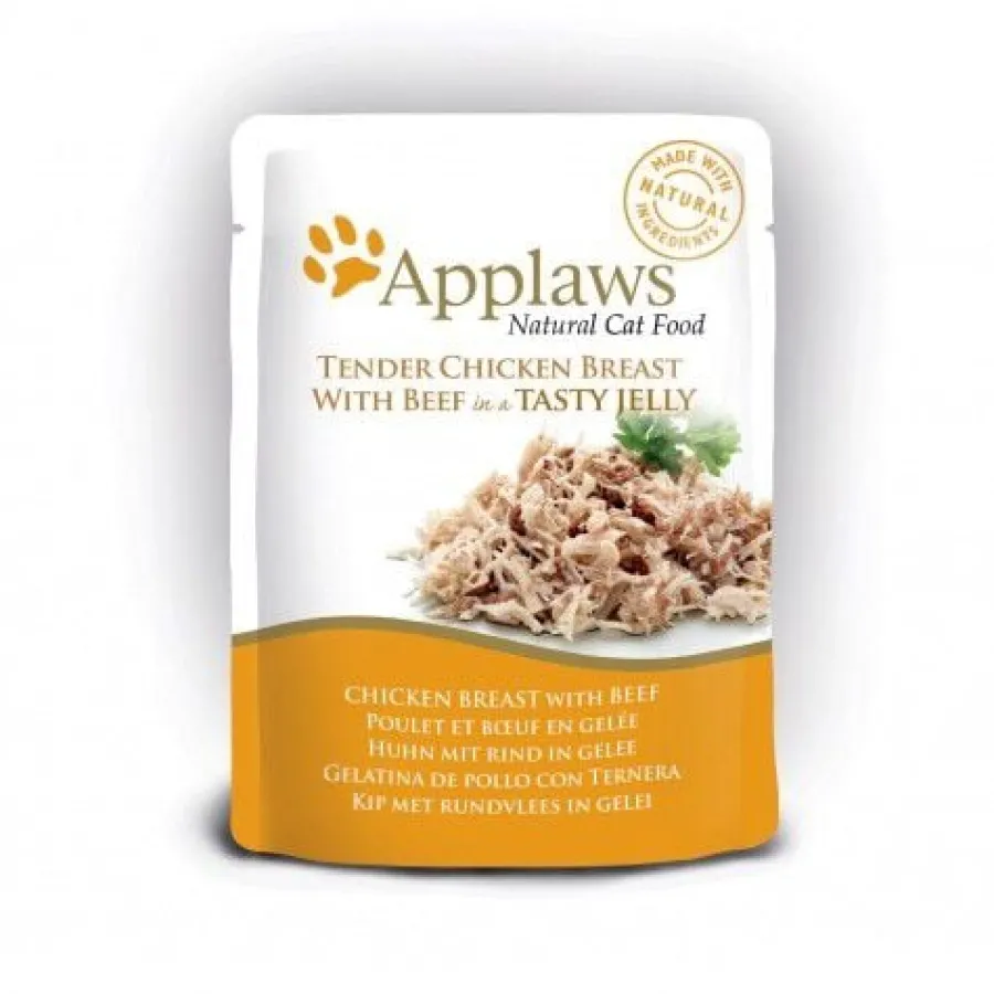 Applaws Pollo y Ternera en gelatina sobre para gatos Outlet