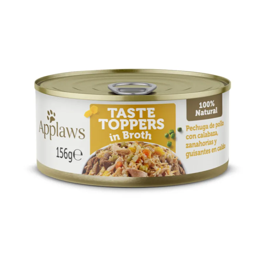 Applaws Taste Toppers Pollo con Vegetales en Caldo lata para perros