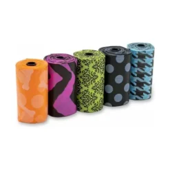 Bags On Board Patterned Bolsas Grandes para heces de perro – 10 x 14