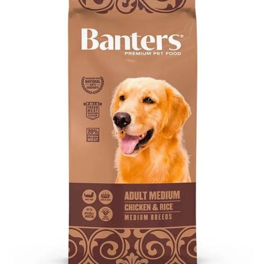 Banters Adult Medium Pollo pienso para perros Sale